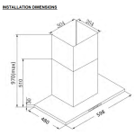 Whirlpool 惠而浦 AKR4061/IX 60厘米 1000m³/h 煙囪式抽油煙機